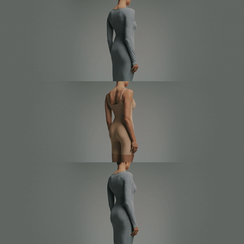 SKIMS BODY BUTT ENHANCING OPEN BUST PADDED BODYSUIT | ONYX