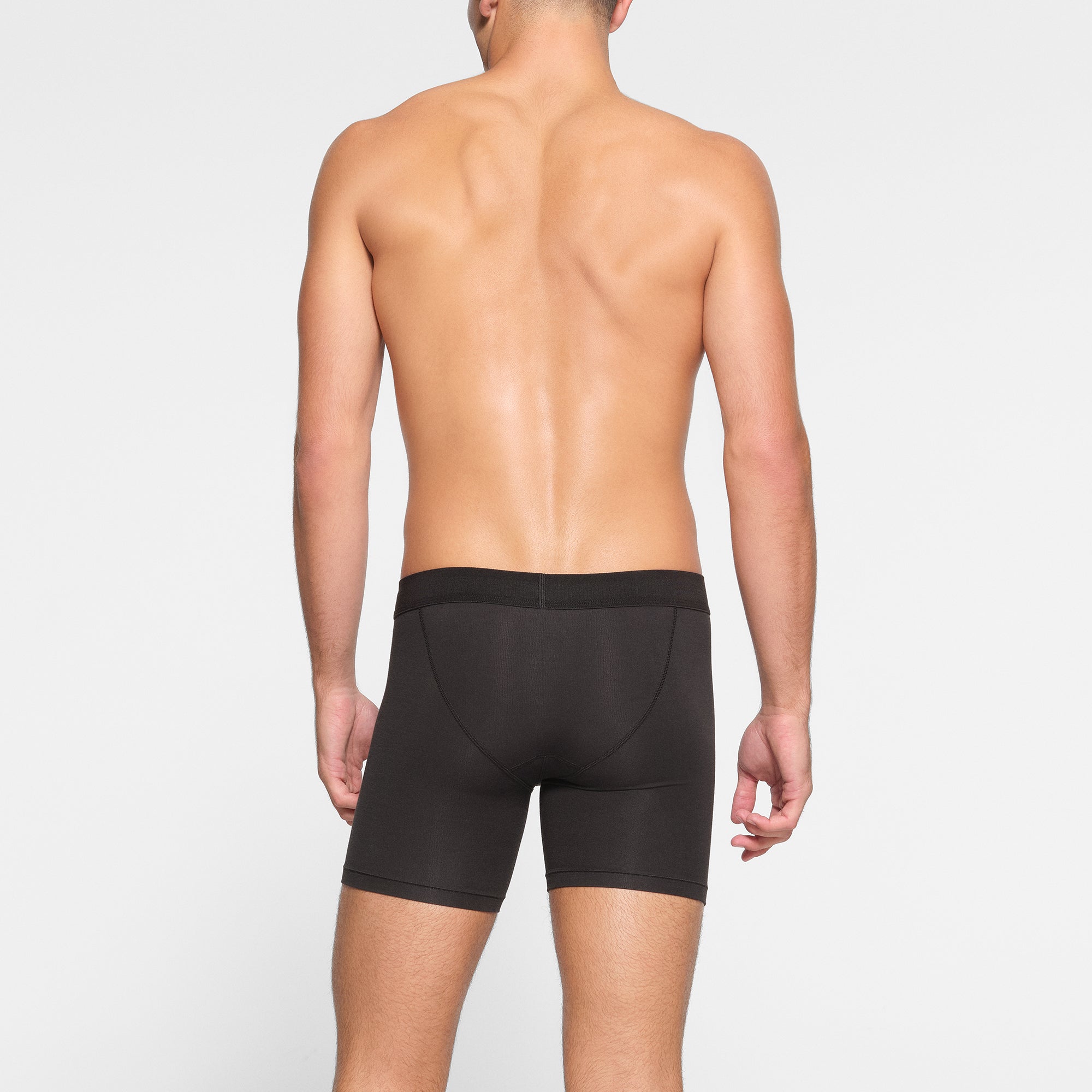 SKIMS COTTON MENS 5" BOXER BRIEF | ONYX