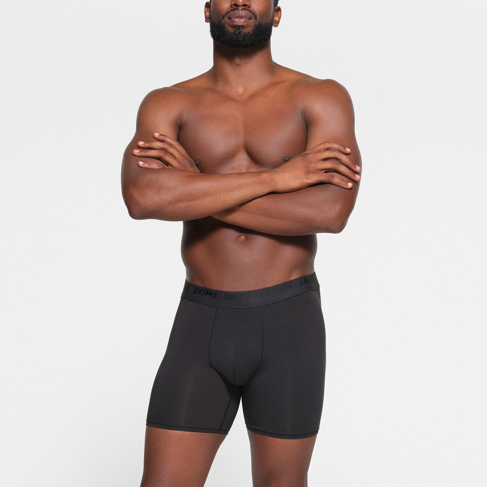 SKIMS STRETCH MENS 5" BOXER BRIEF 3-PACK | GUNMETAL MULTI