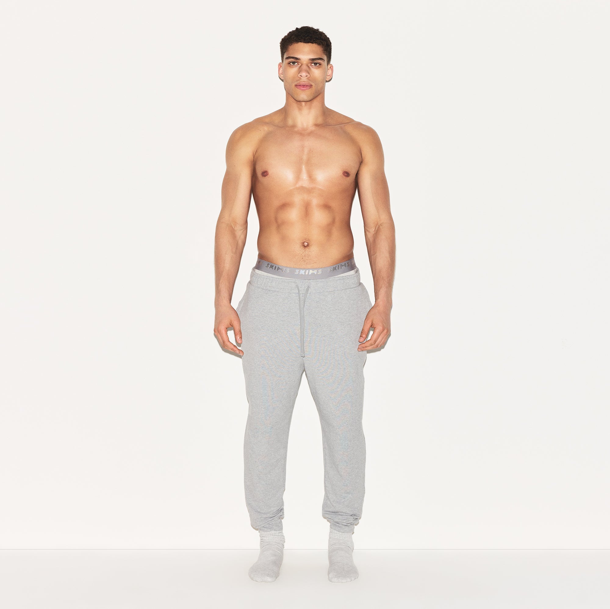 JERSEY LOUNGE MENS JOGGER | HEATHER GREY