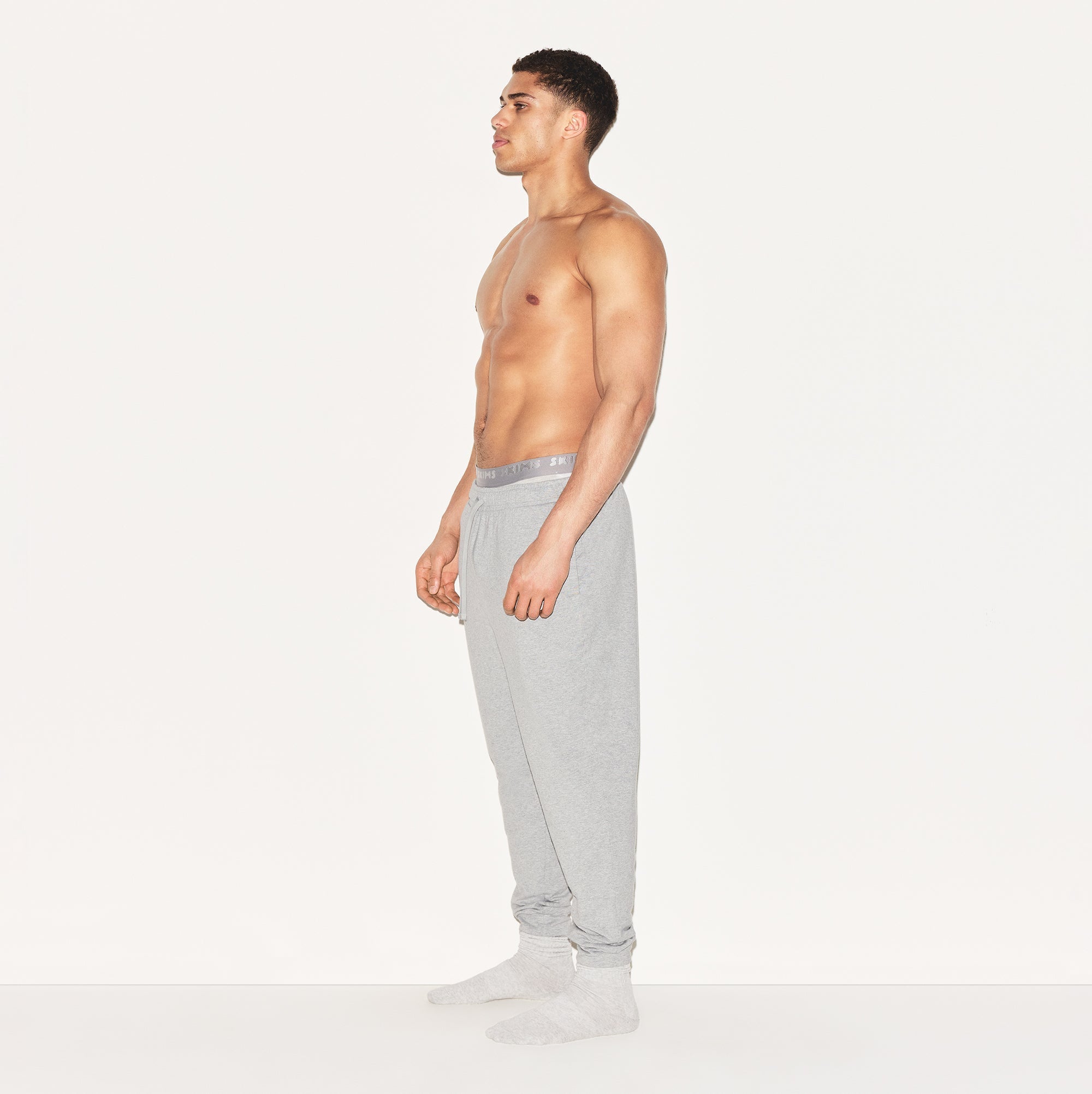 JERSEY LOUNGE MENS JOGGER | HEATHER GREY