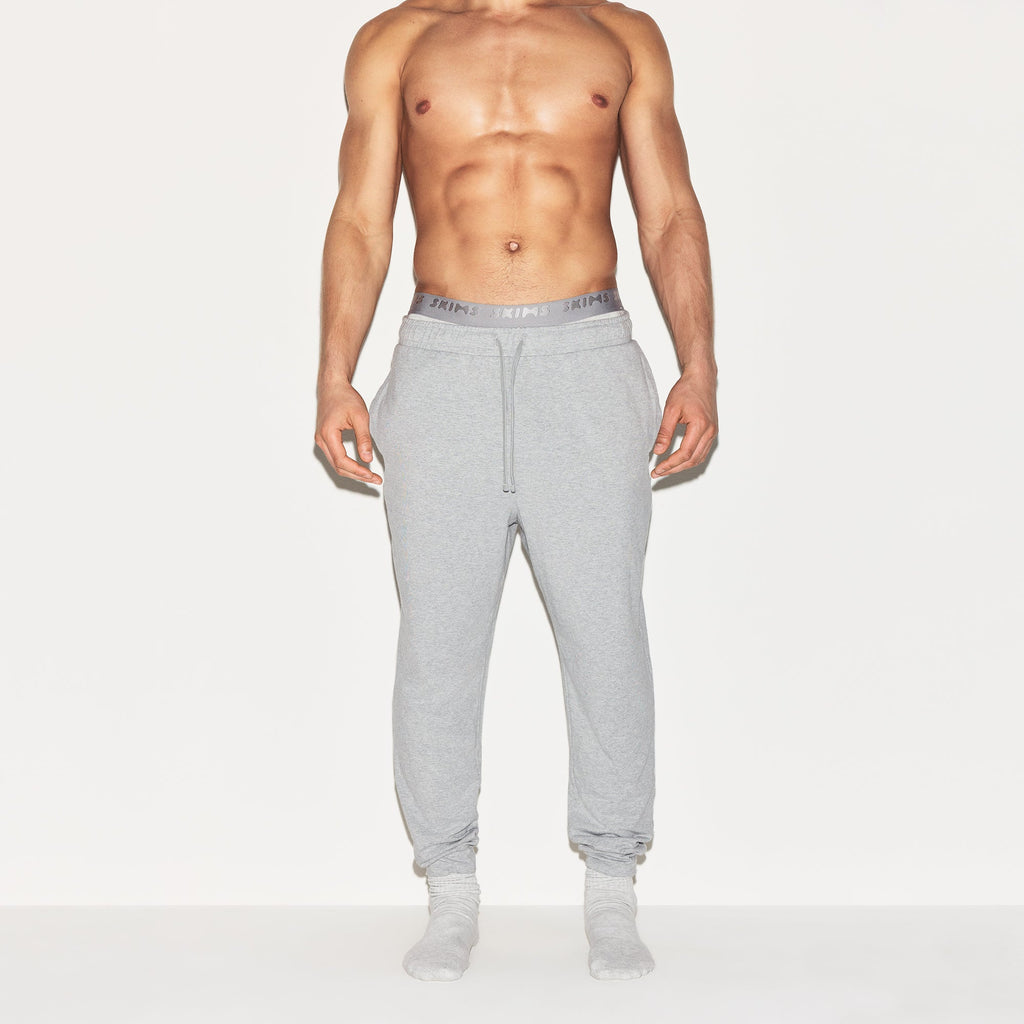 JERSEY LOUNGE MENS JOGGER | HEATHER GREY