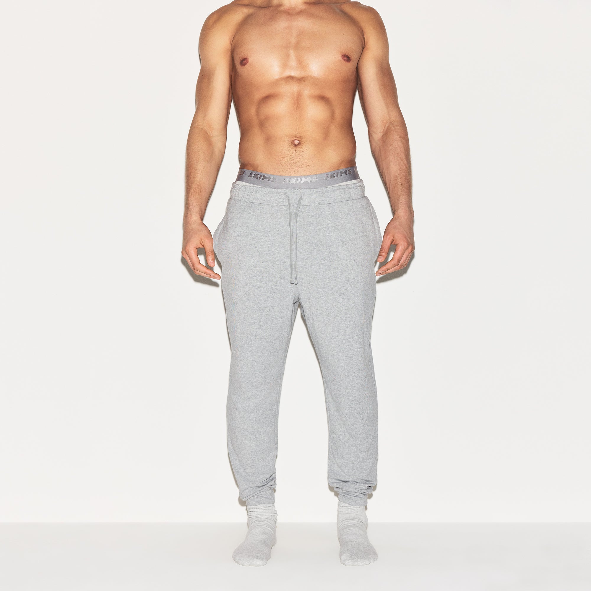 JERSEY LOUNGE MENS JOGGER | HEATHER GREY