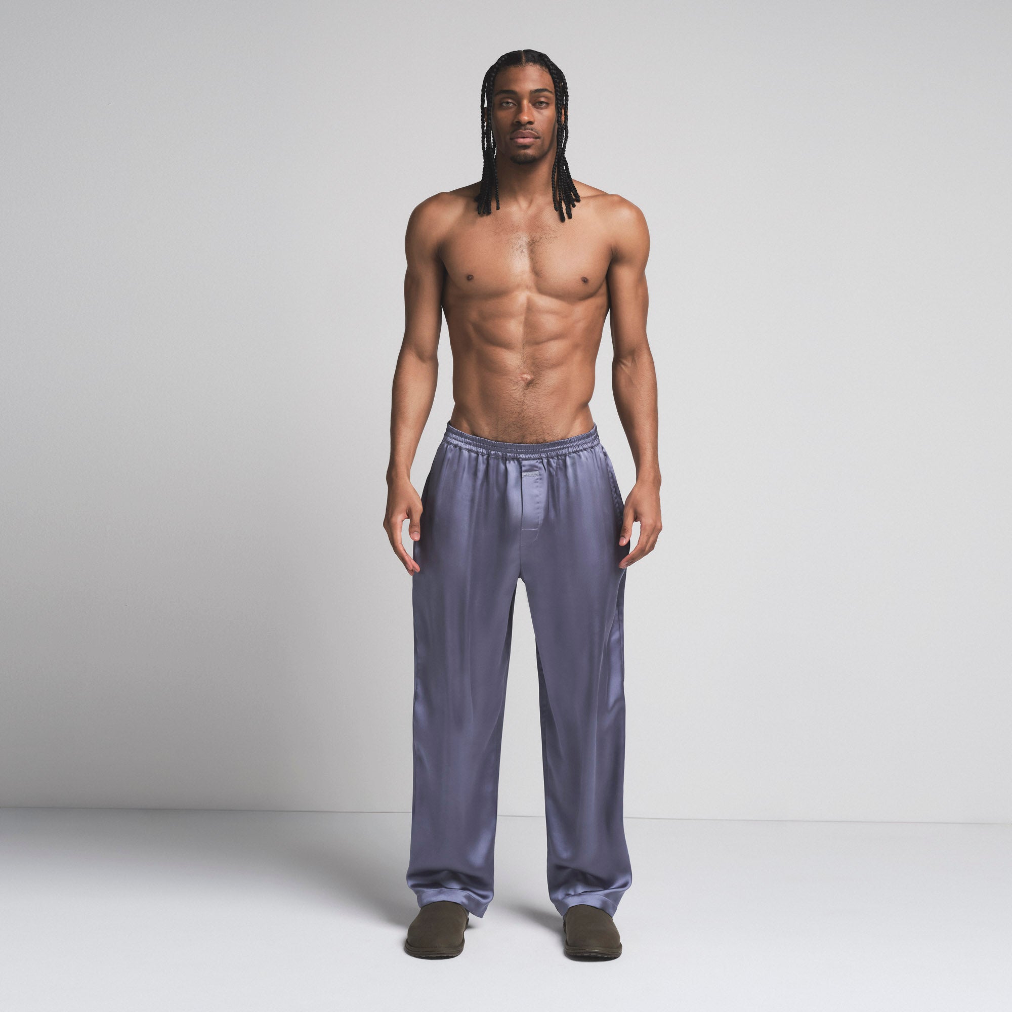 SATEEN SLEEP MENS PANT | SLATE