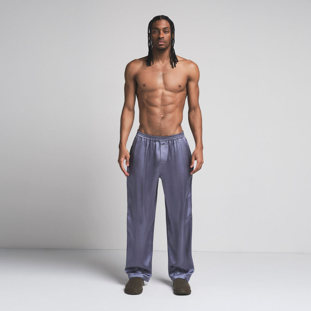 SATEEN SLEEP MENS PANT | SLATE