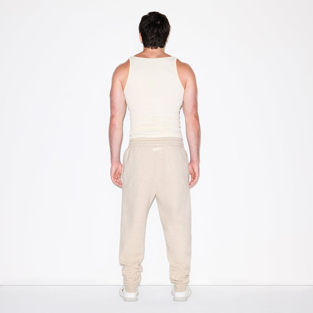 FLEECE LOUNGE MENS TAPERED JOGGER | DESERT HEATHER