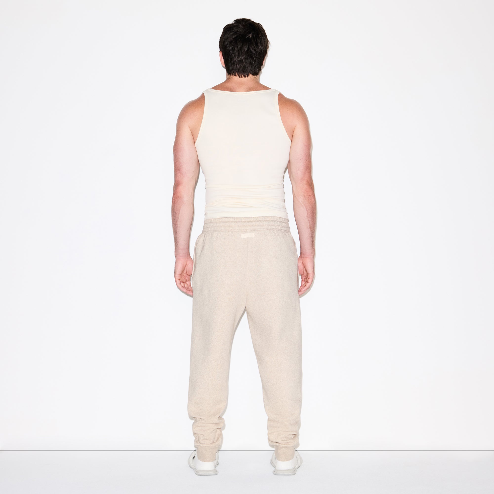 FLEECE LOUNGE MENS TAPERED JOGGER | DESERT HEATHER