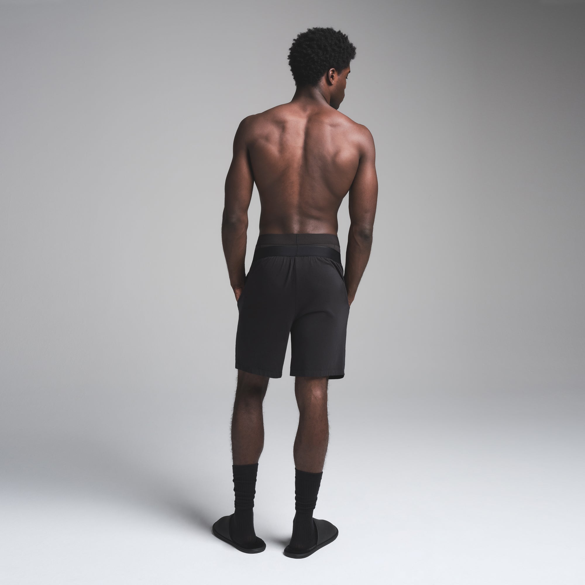 JERSEY SLEEP MENS SHORT | OBSIDIAN