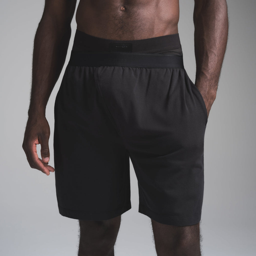 JERSEY SLEEP MENS SHORT | OBSIDIAN