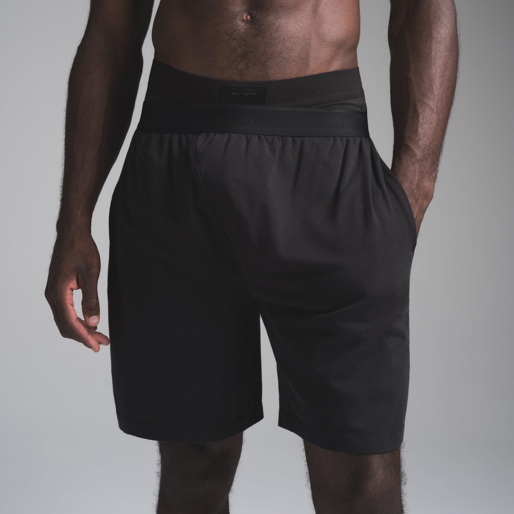 JERSEY SLEEP MENS SHORT | OBSIDIAN