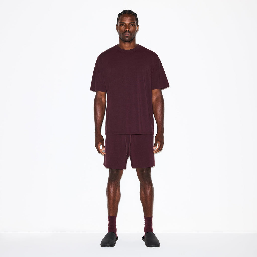 JERSEY LOUNGE MENS RELAXED SHORT | CURRANT