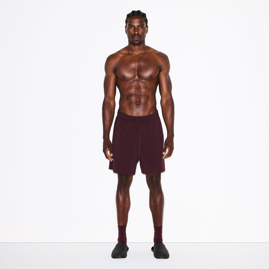 JERSEY LOUNGE MENS RELAXED SHORT | CURRANT