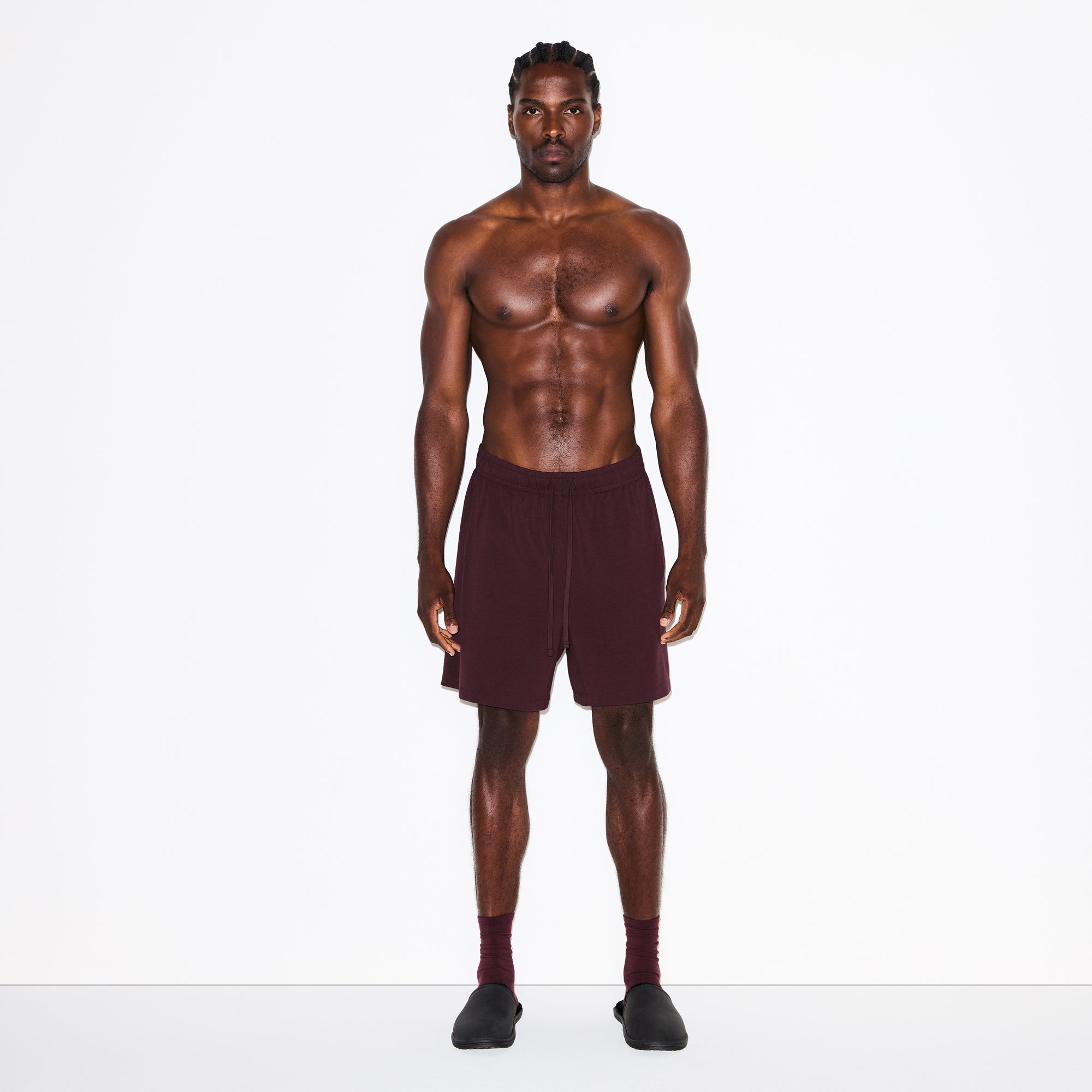 JERSEY LOUNGE MENS RELAXED SHORT | CURRANT