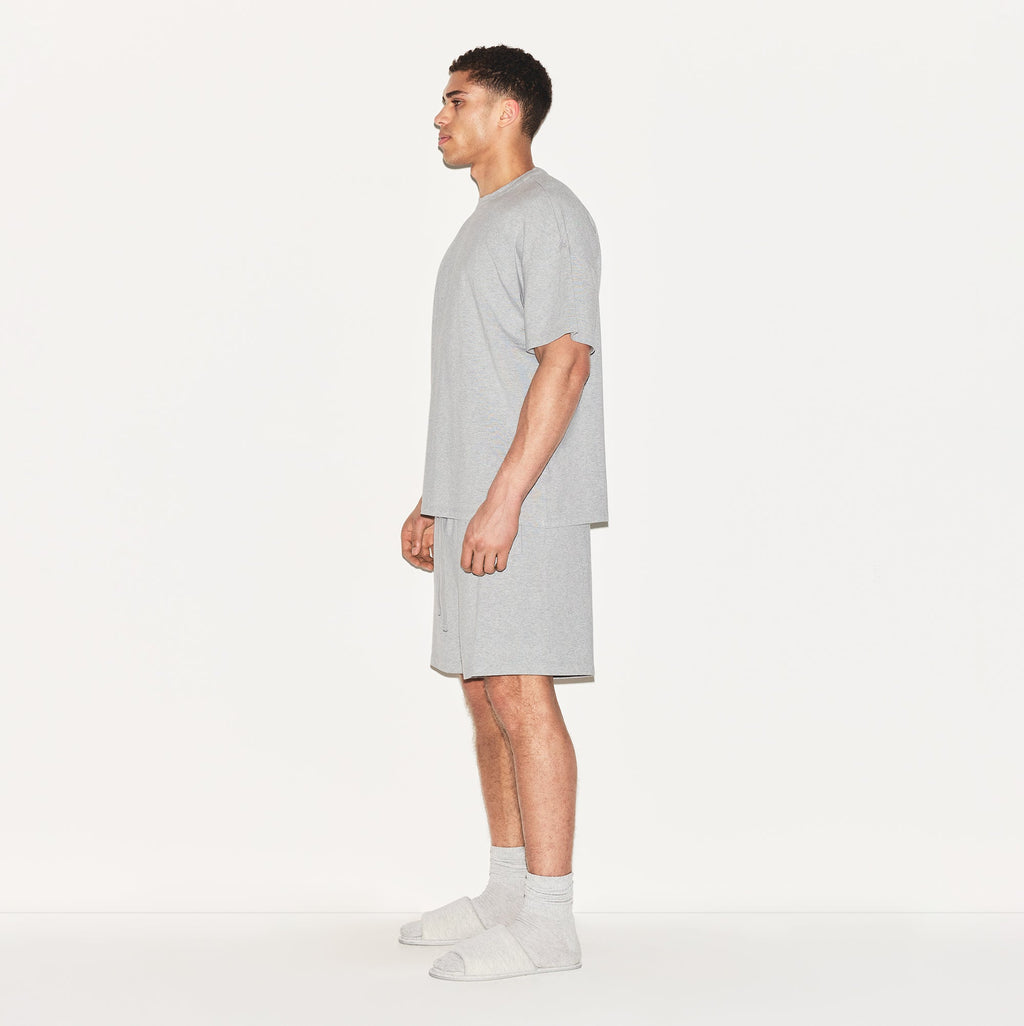 JERSEY LOUNGE MENS RELAXED SHORT | HEATHER GREY