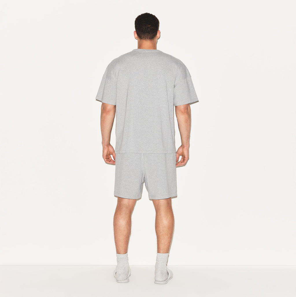 JERSEY LOUNGE MENS RELAXED SHORT | HEATHER GREY