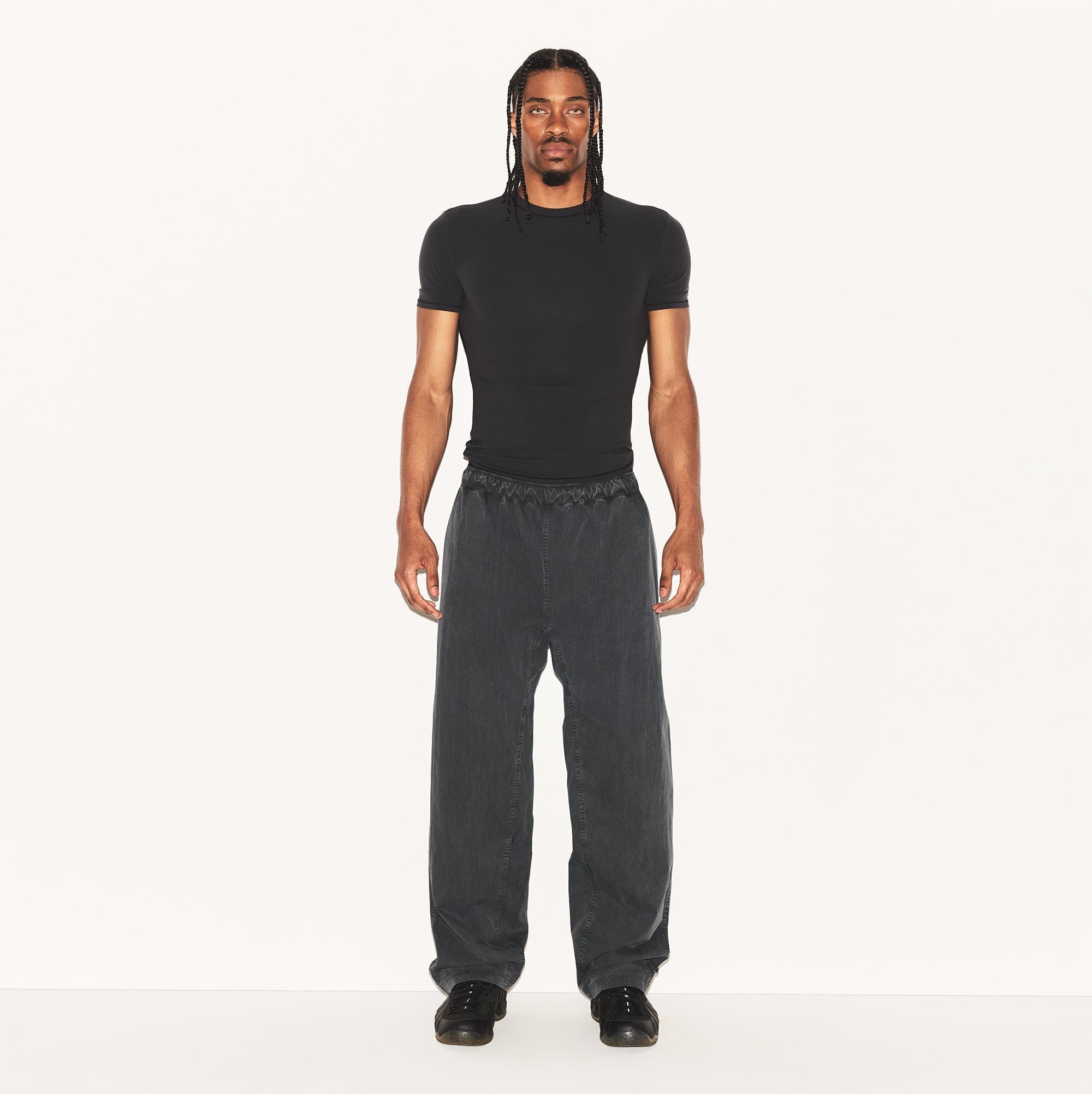 WOVEN MENS KARATE PANT | ASH