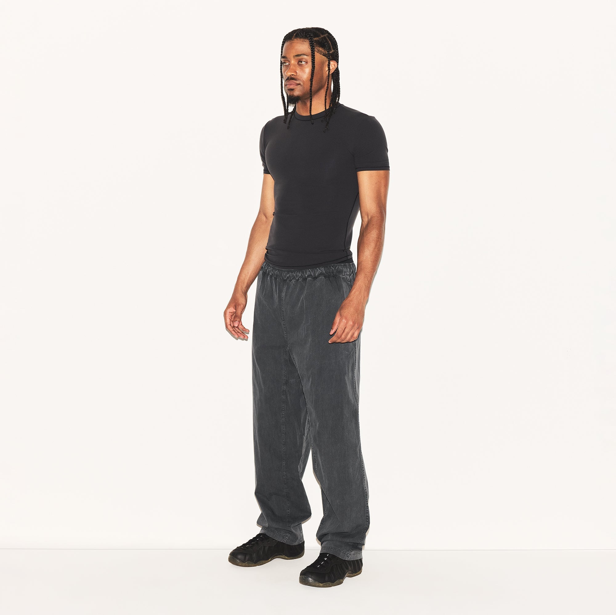 WOVEN MENS KARATE PANT | ASH