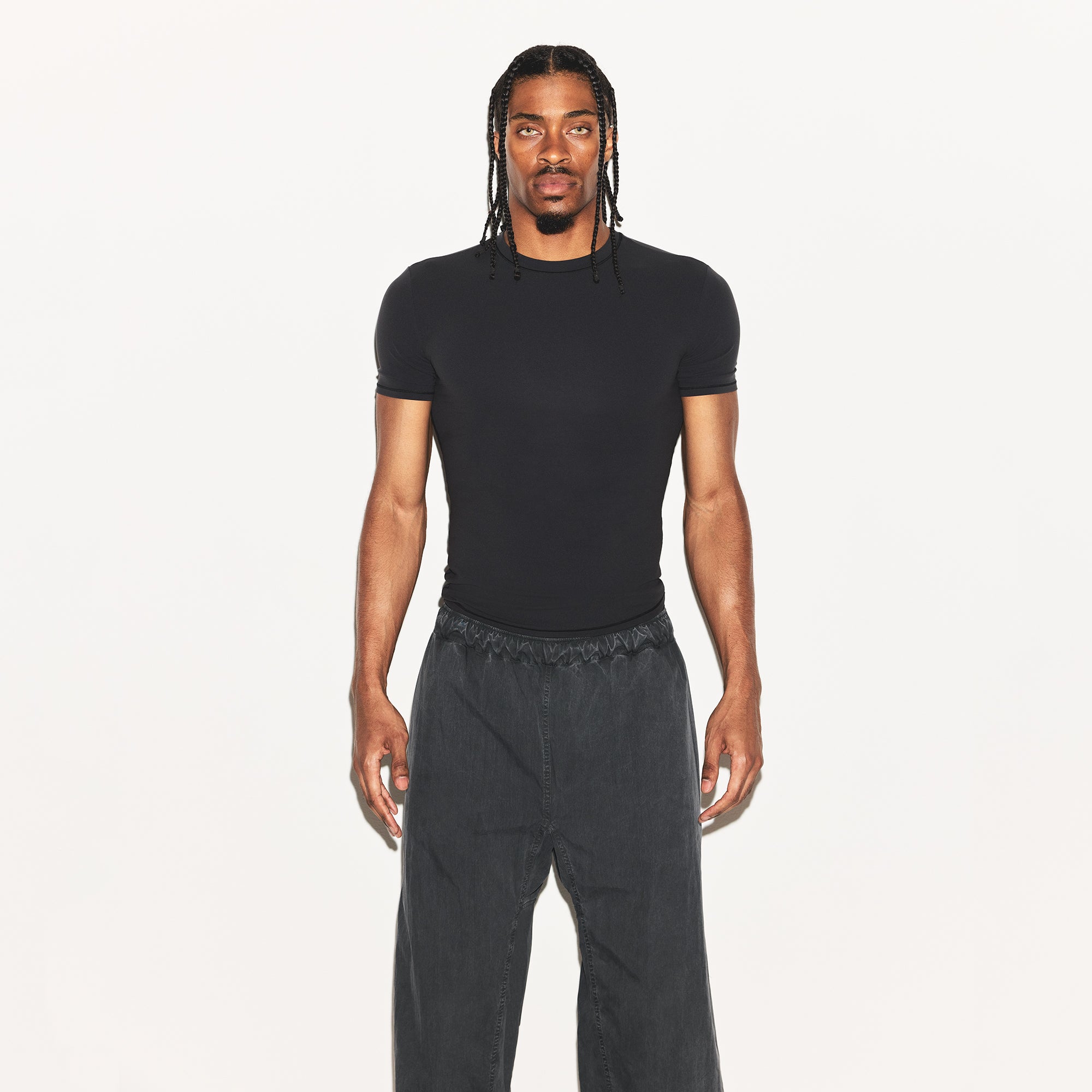 WOVEN MENS KARATE PANT | ASH