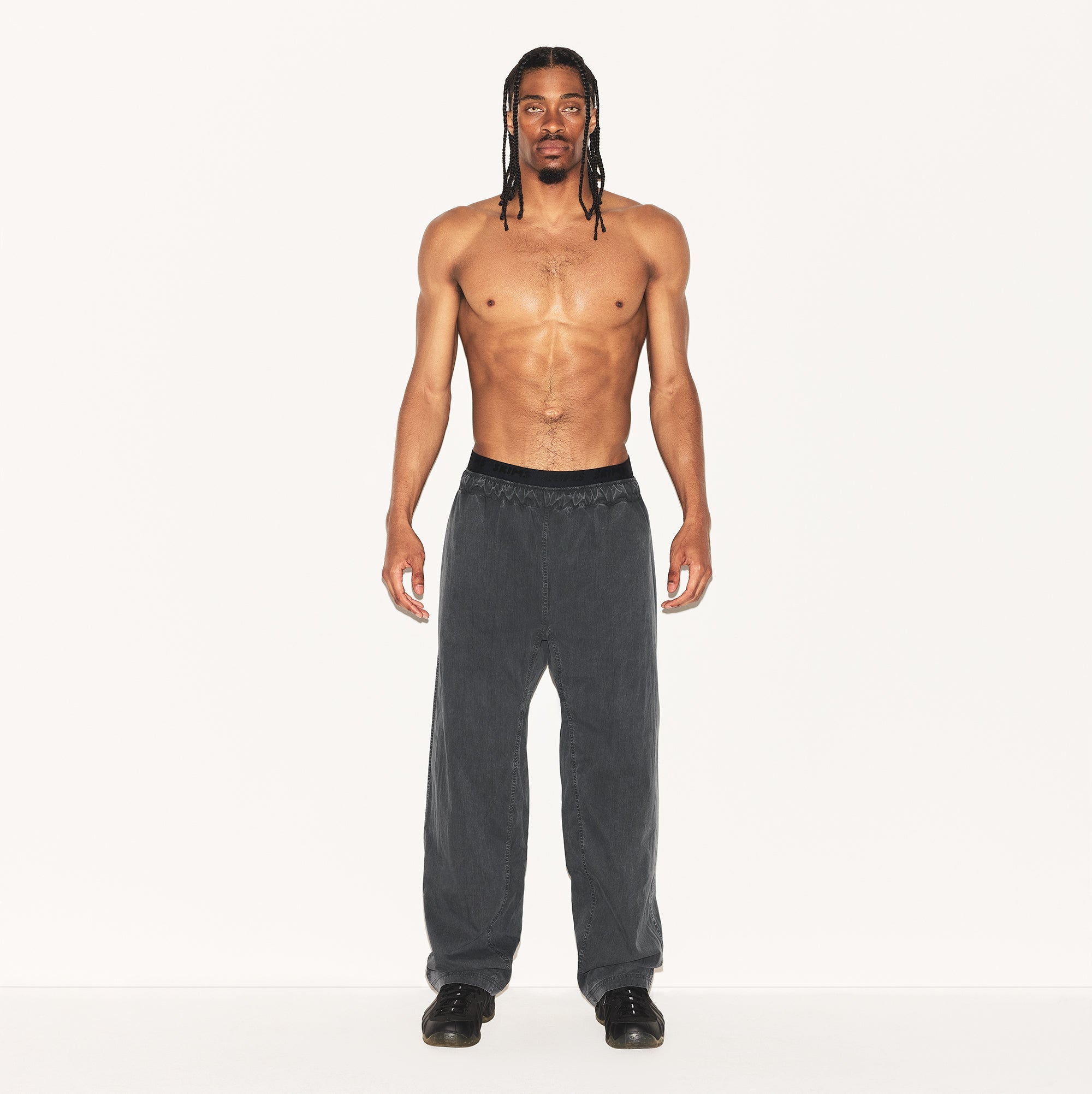 WOVEN MENS KARATE PANT | ASH