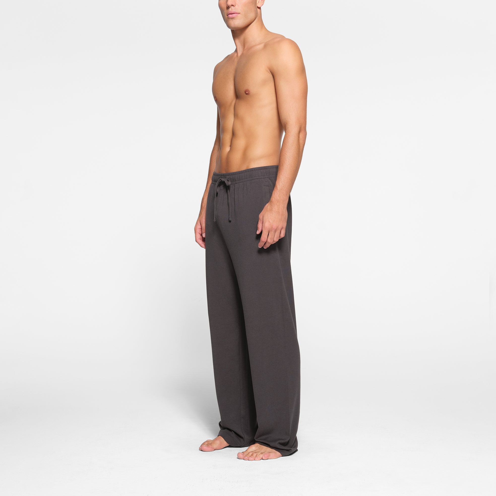 JERSEY LOUNGE MENS RELAXED STRAIGHT LEG PANT | ASH