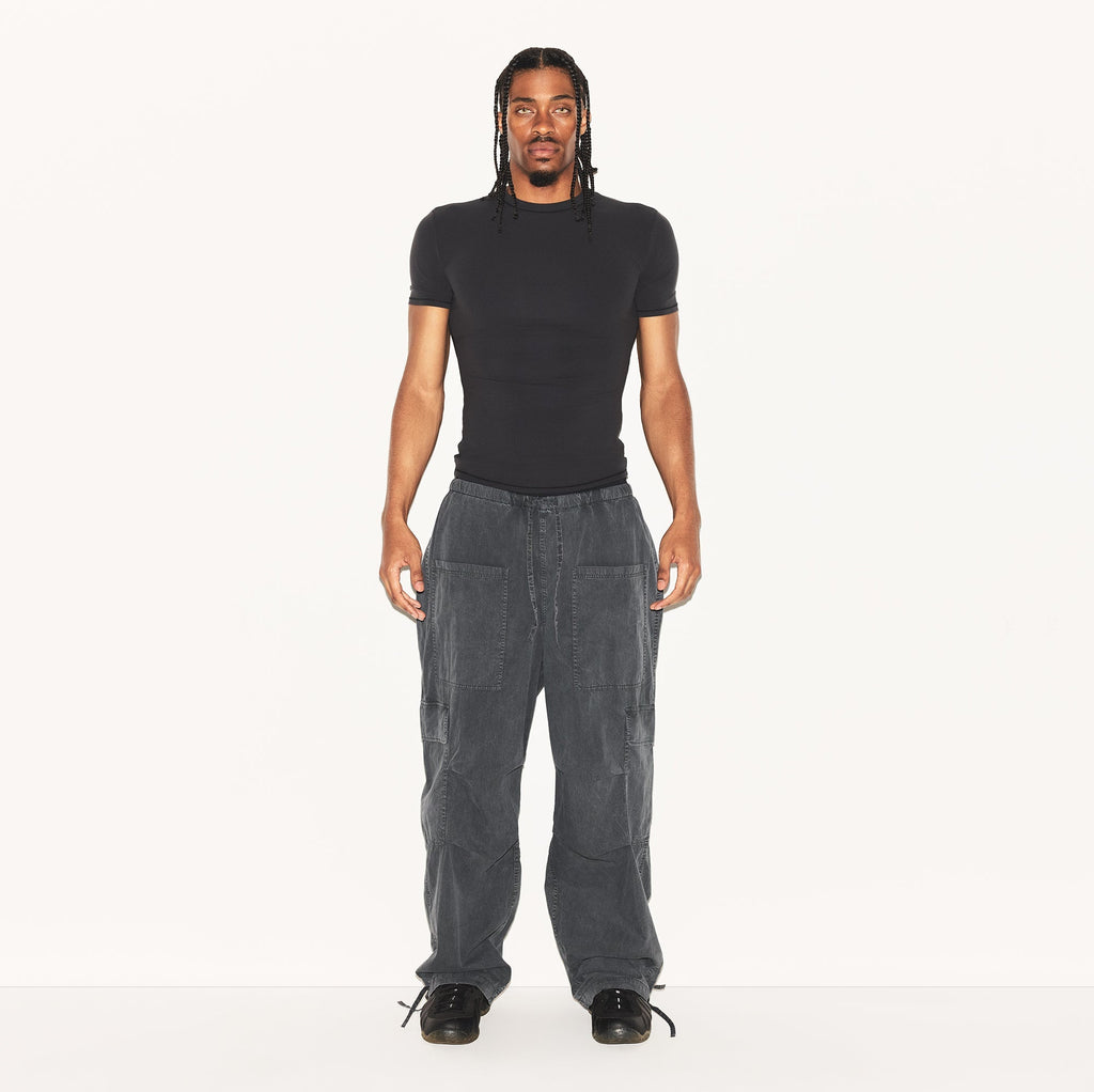 WOVEN MENS CARGO PANT | ASH