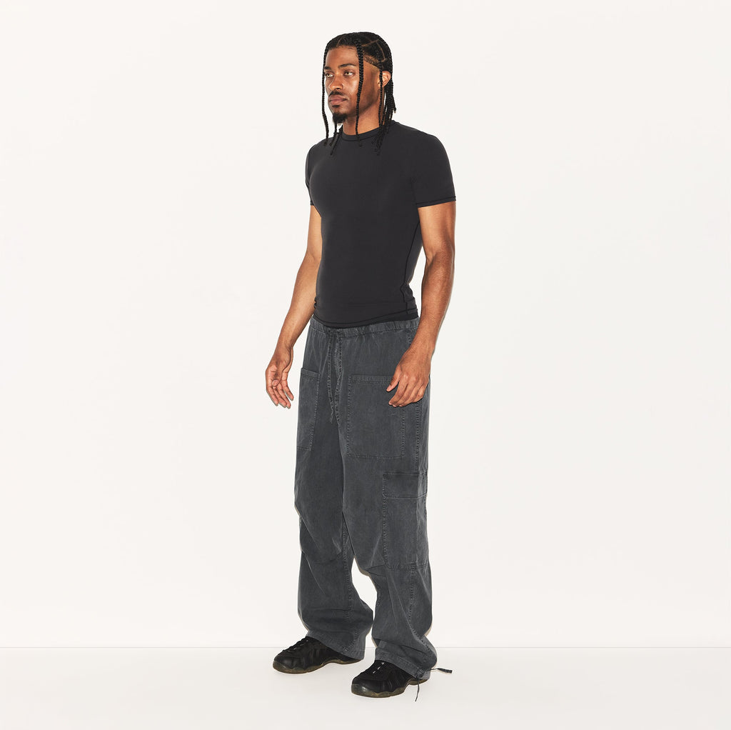 WOVEN MENS CARGO PANT | ASH