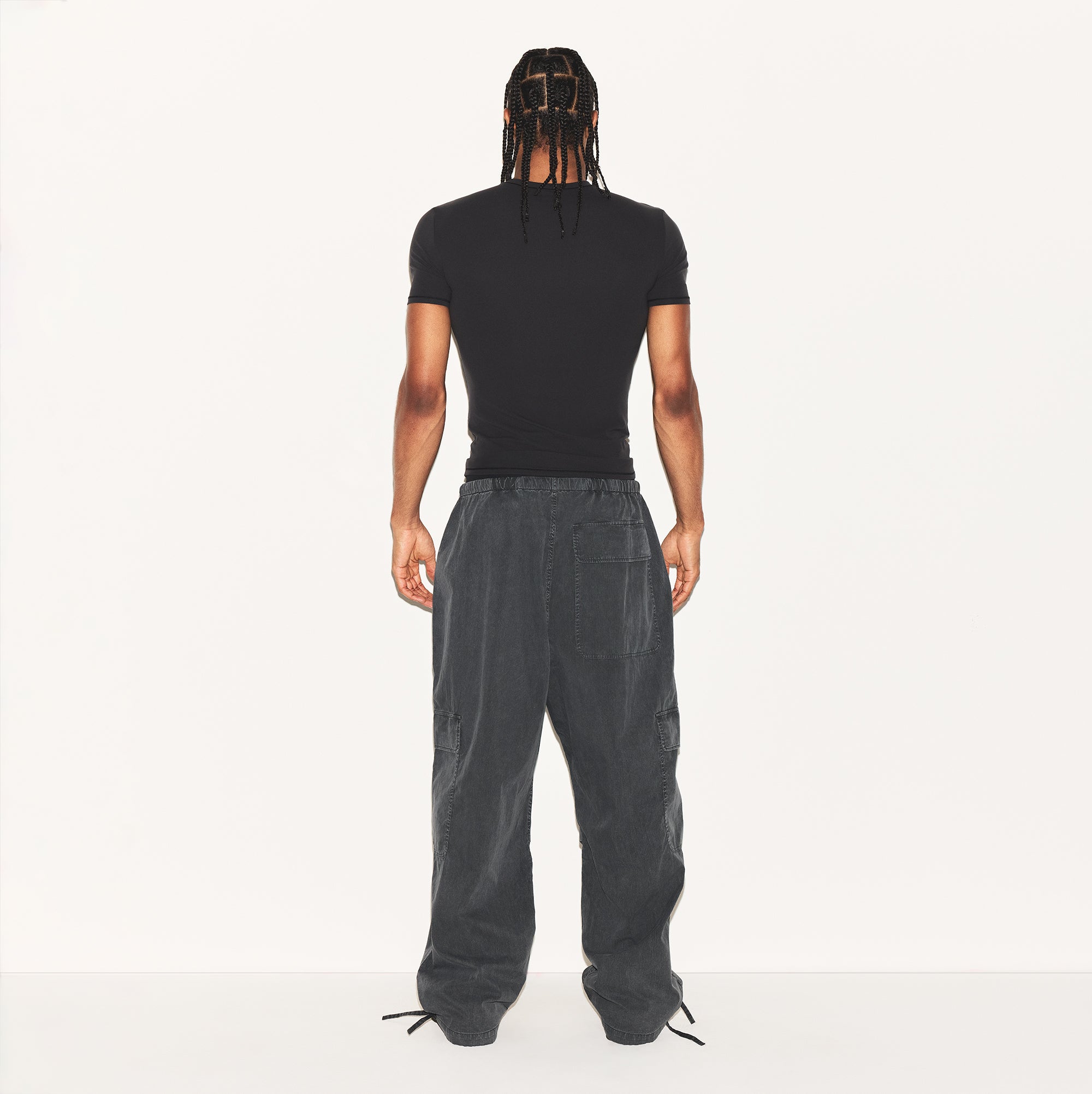 WOVEN MENS CARGO PANT | ASH