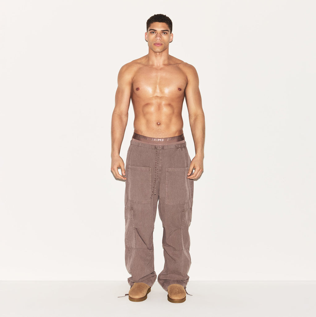 WOVEN MENS CARGO PANT | UMBER