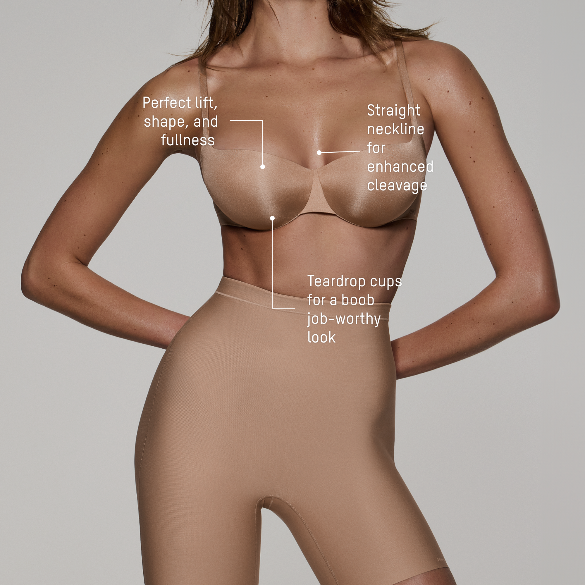 SKIMS ULTIMATE BALCONETTE PUSH-UP BRA | CLAY