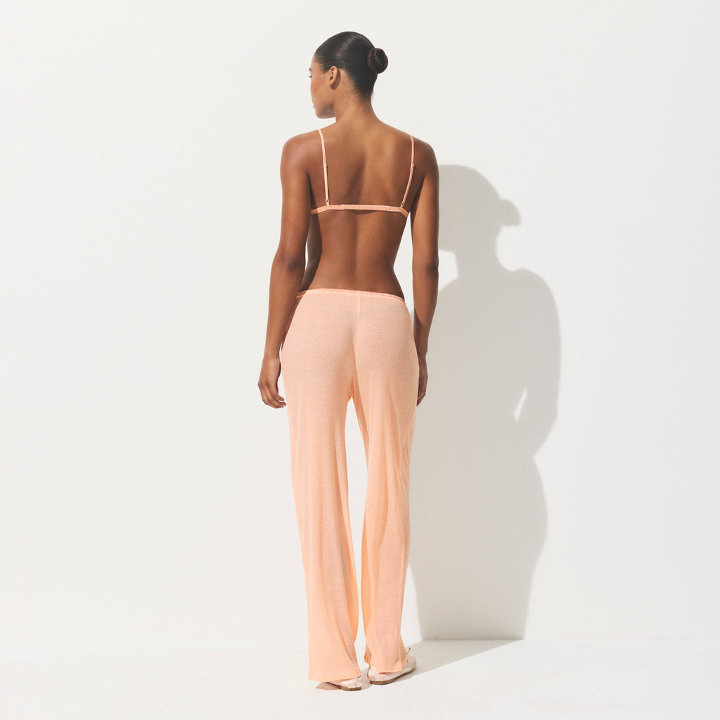 SHEER RIB STRAIGHT LEG PANT | VILLA