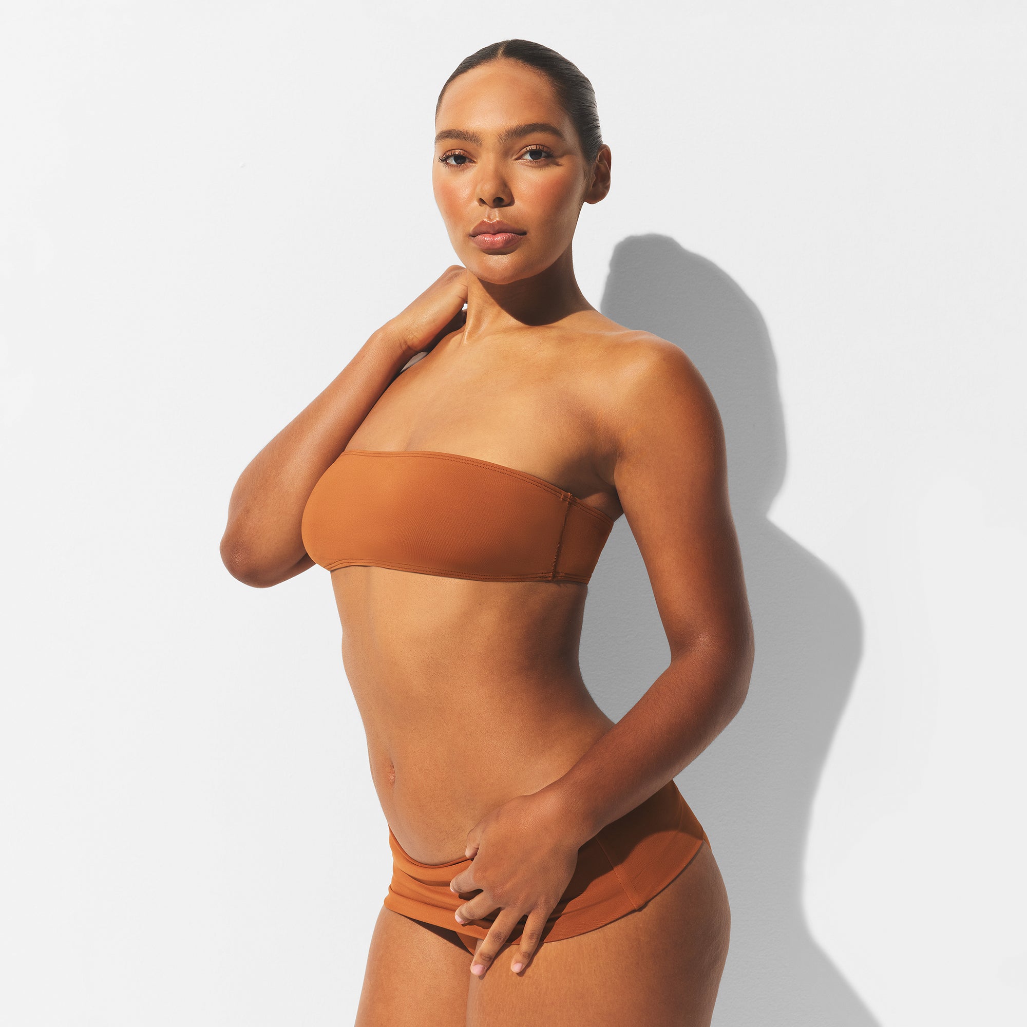 ICONIC SWIM MICRO BANDEAU BIKINI TOP | BRONZE