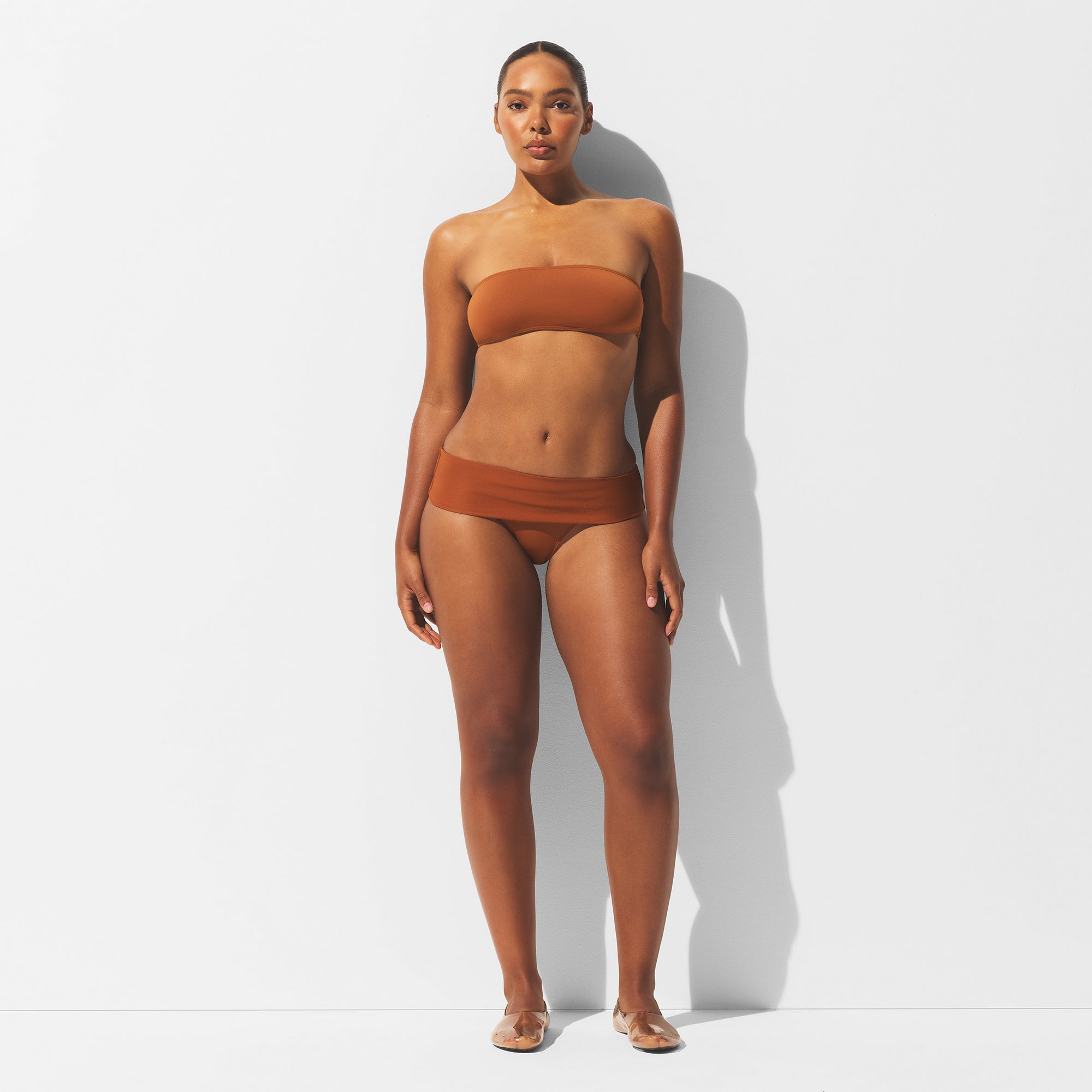 ICONIC SWIM MICRO BANDEAU BIKINI TOP | BRONZE
