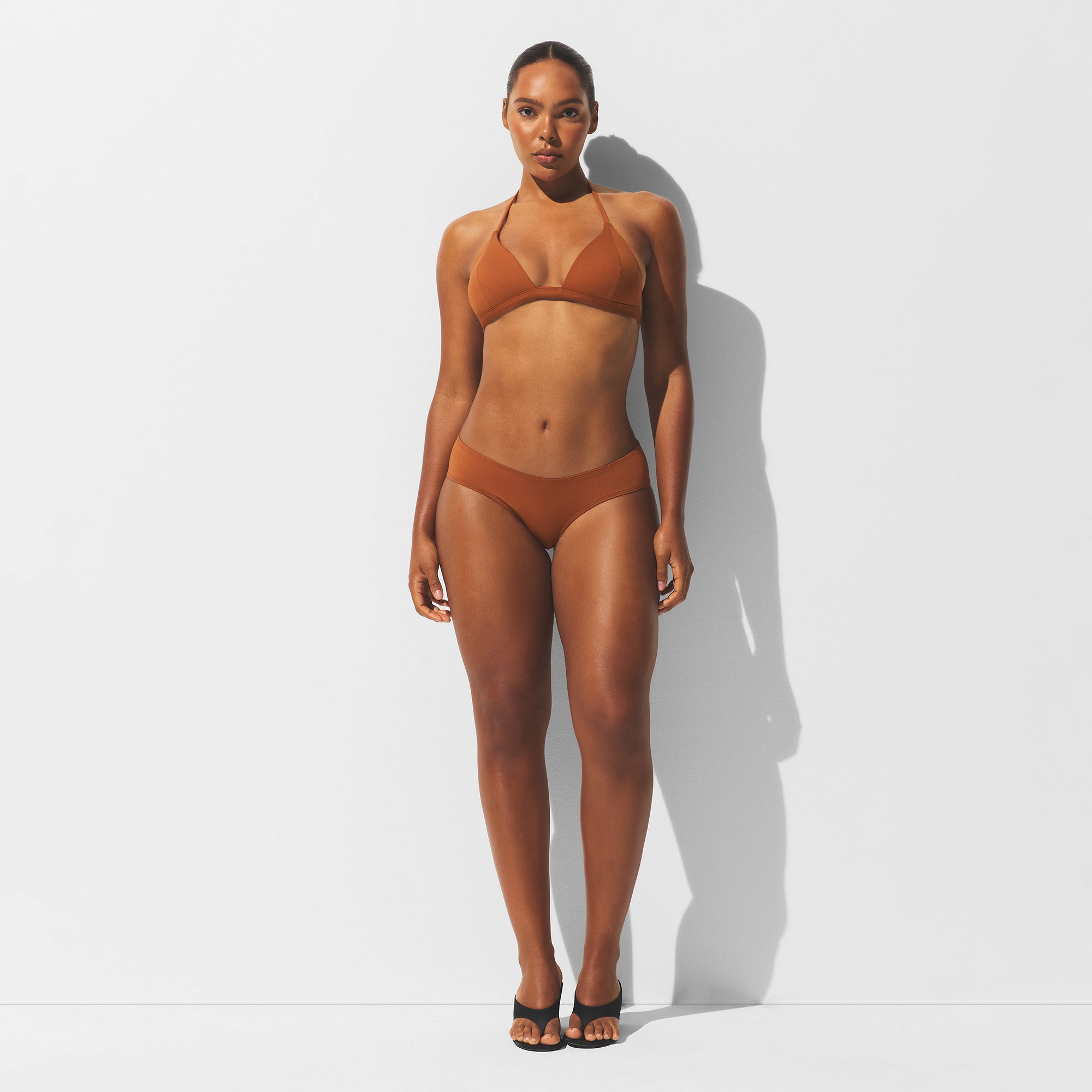 ICONIC SWIM PUSH-UP TRIANGLE BIKINI TOP | BRONZE