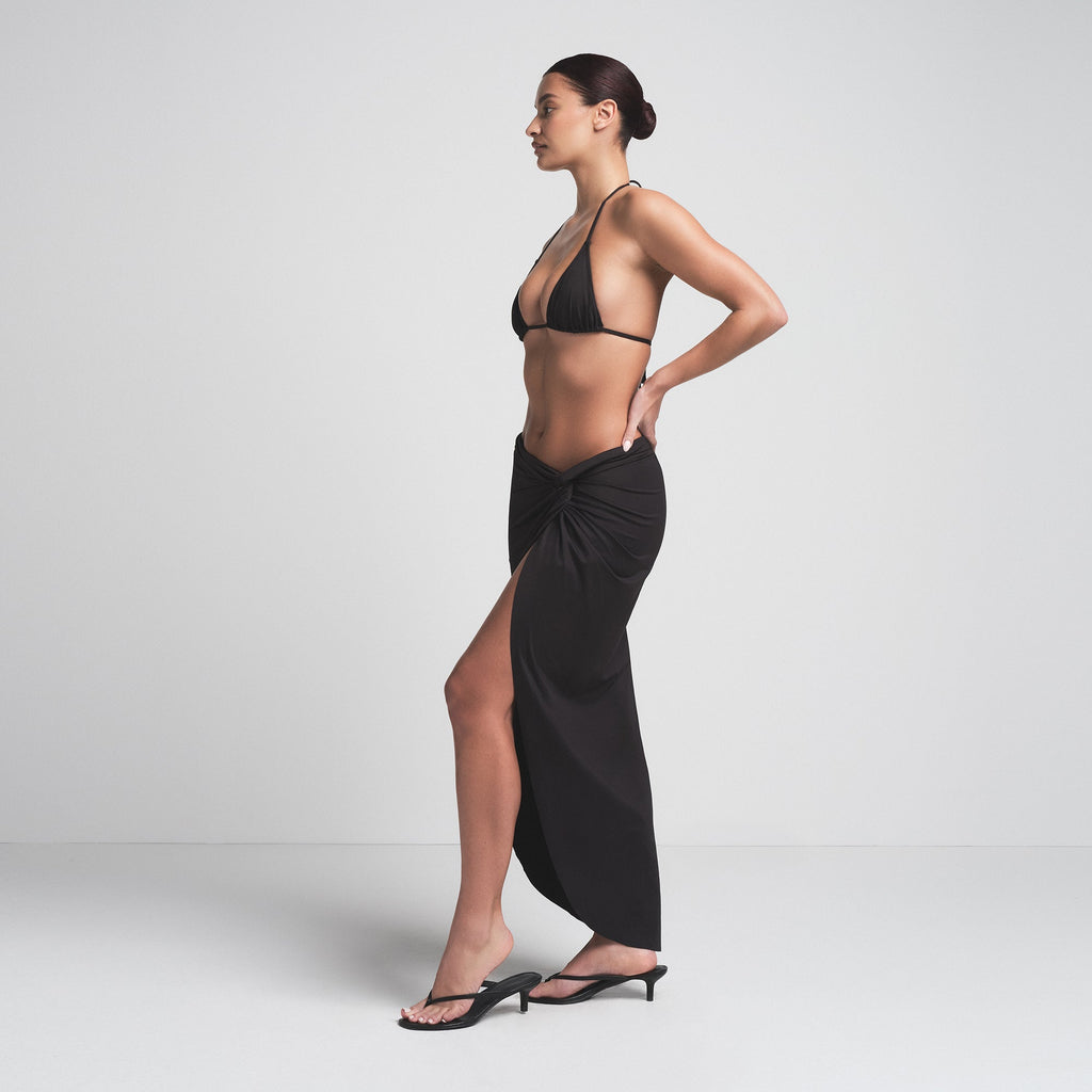 SIGNATURE SWIM SARONG SKIRT | ONYX