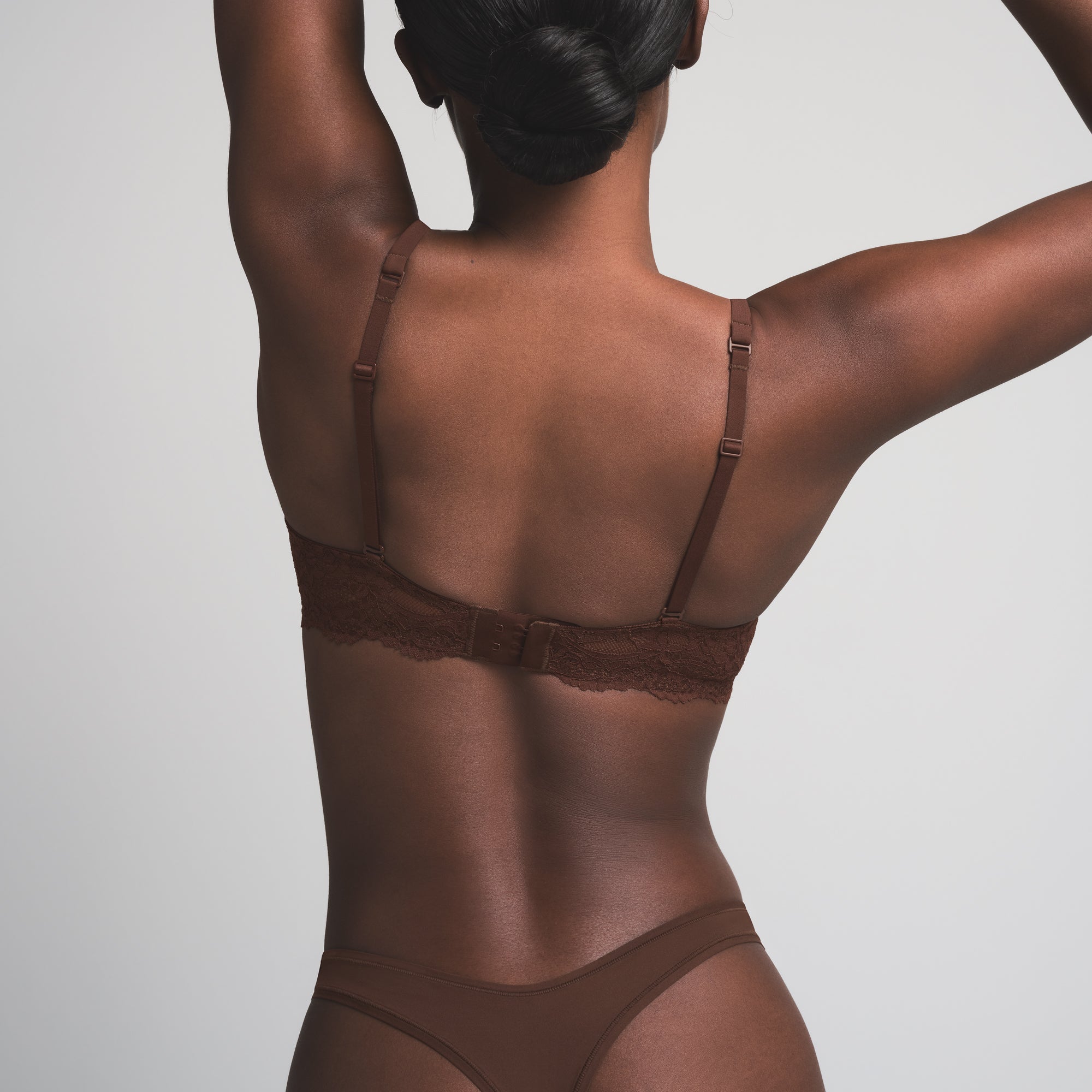 FITS EVERYBODY LACE WING T-SHIRT BRA | COCOA