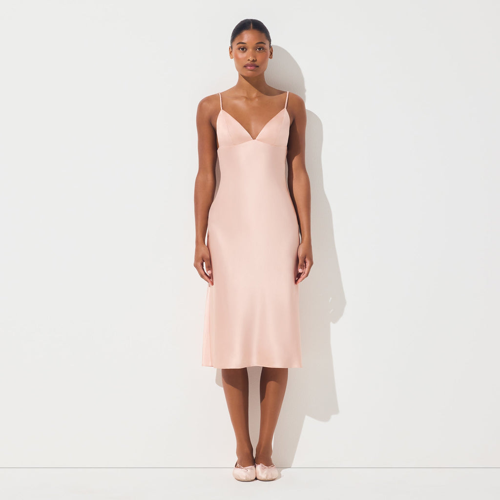 SILK MIDI DRESS | VILLA