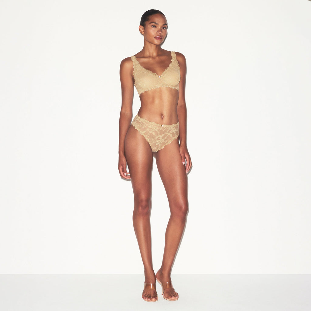 STRETCH LACE UNLINED FULL COVERAGE BRA | DELTA