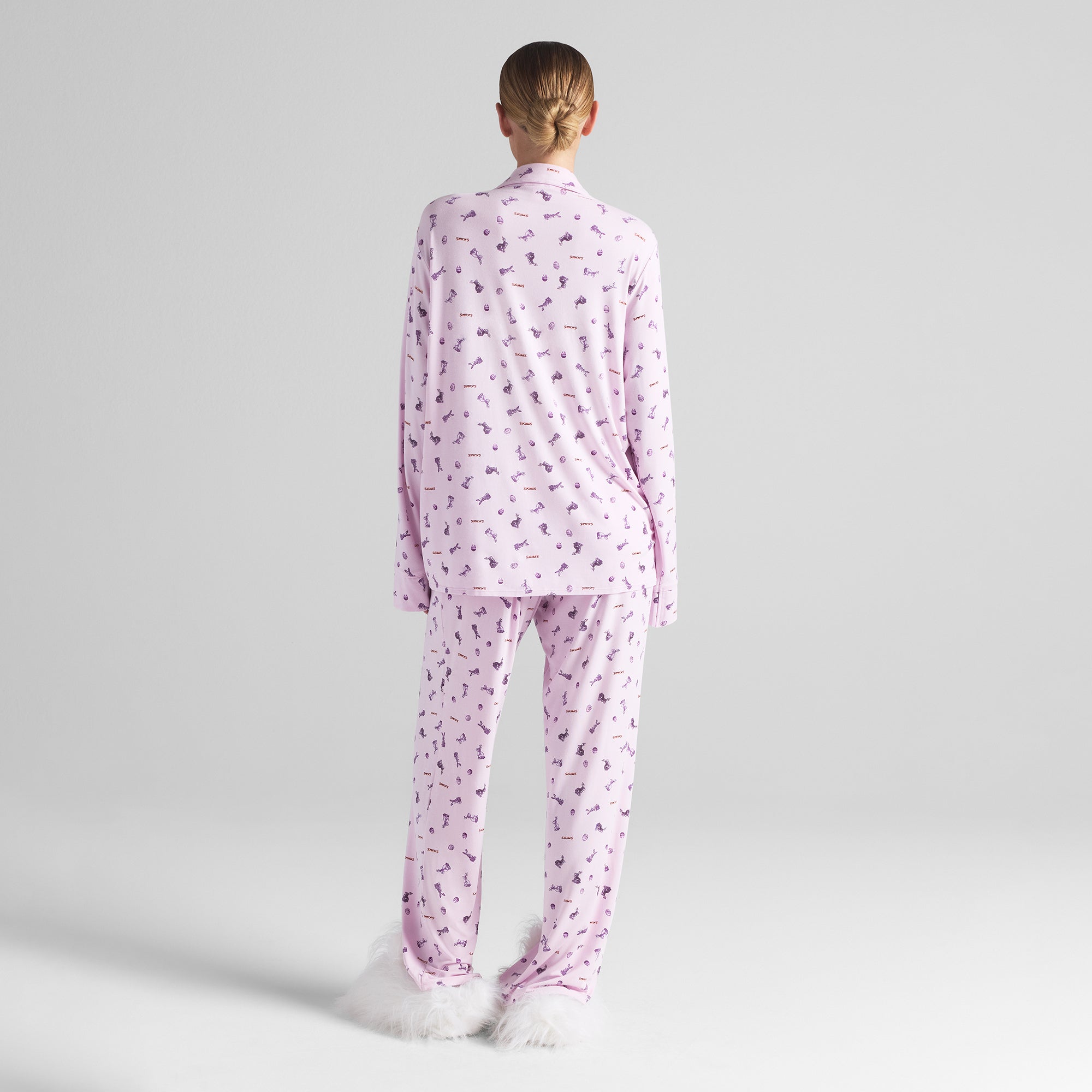 PLUSH BUNNY SLIPPER | MARBLE