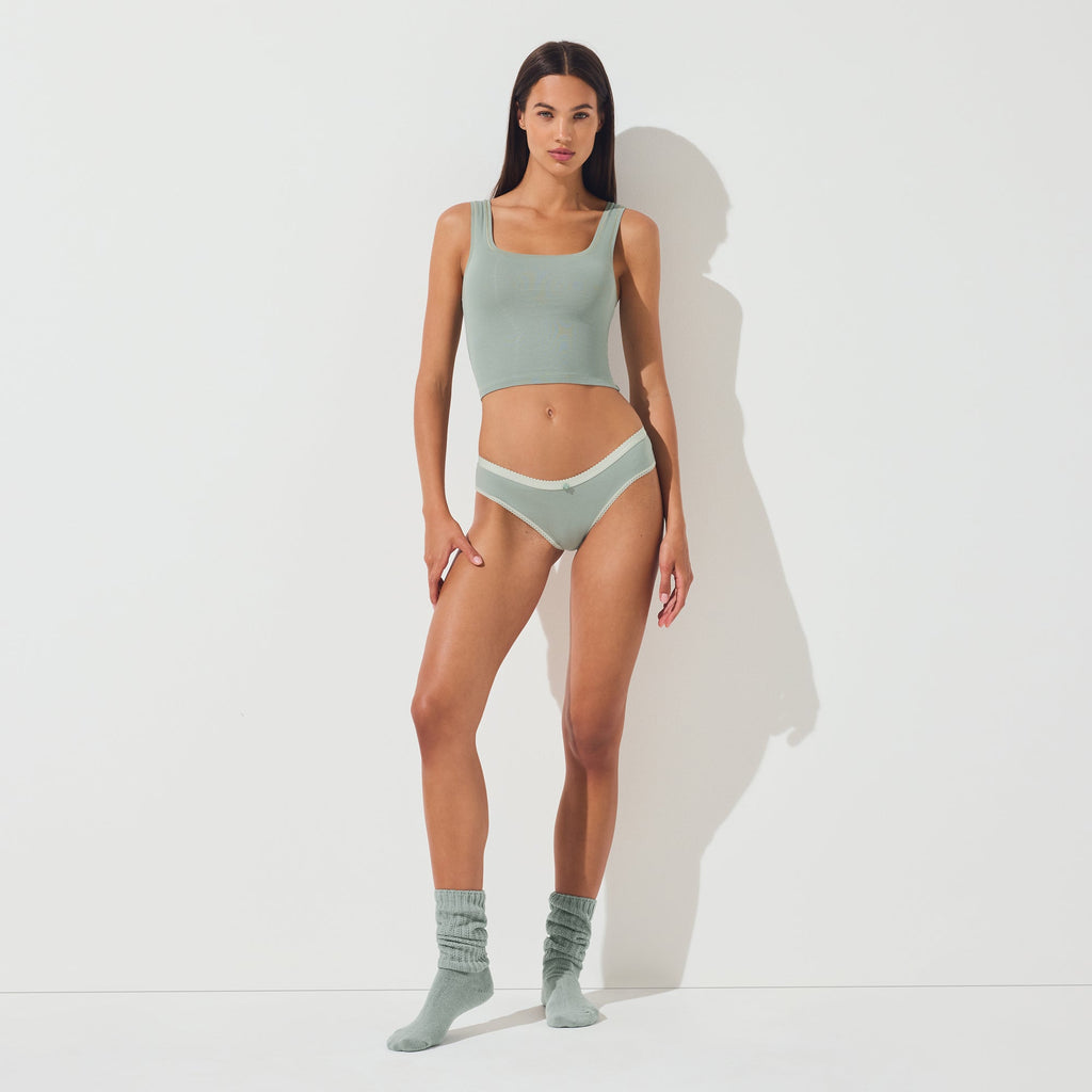 LIGHTWEIGHT COTTON LOGO PICOT HIPSTER 7-PACK | SNOW MINERAL MULTI