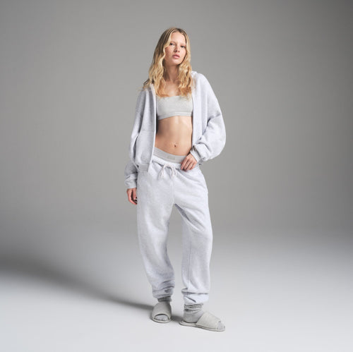 COTTON FLEECE CLASSIC JOGGER | LIGHT HEATHER GREY