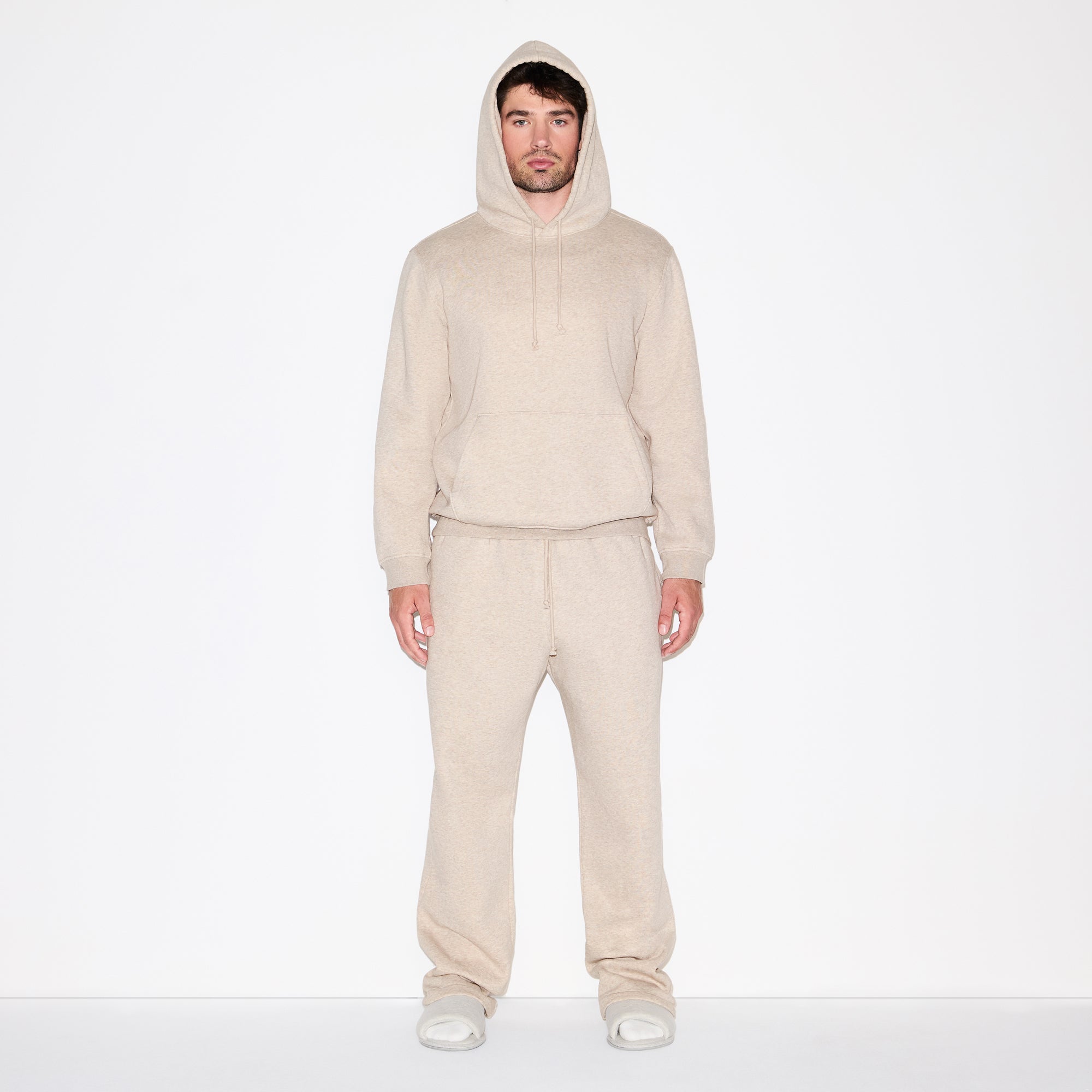 FLEECE LOUNGE MENS CLASSIC STRAIGHT LEG PANT | DESERT HEATHER