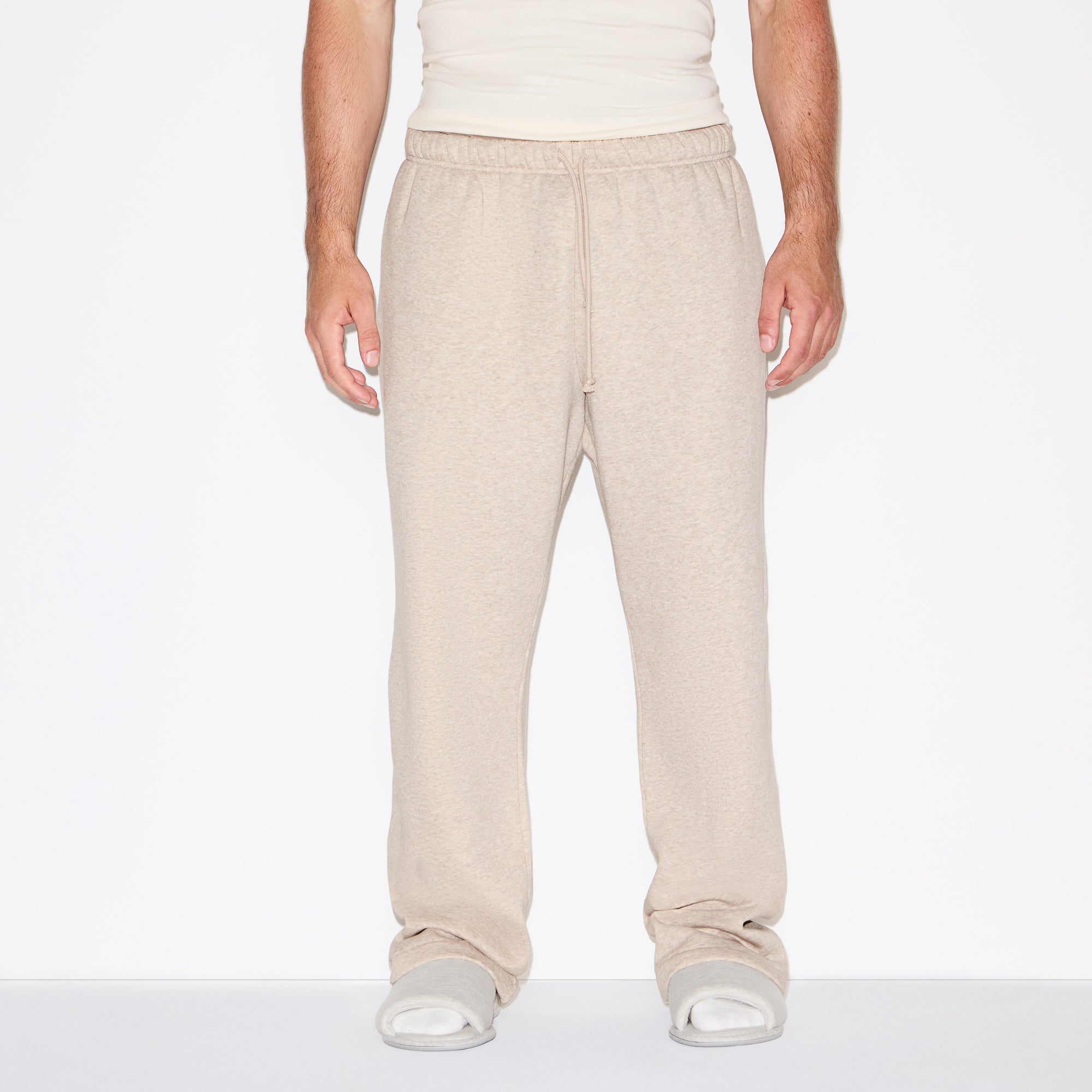 FLEECE LOUNGE MENS CLASSIC STRAIGHT LEG PANT | DESERT HEATHER