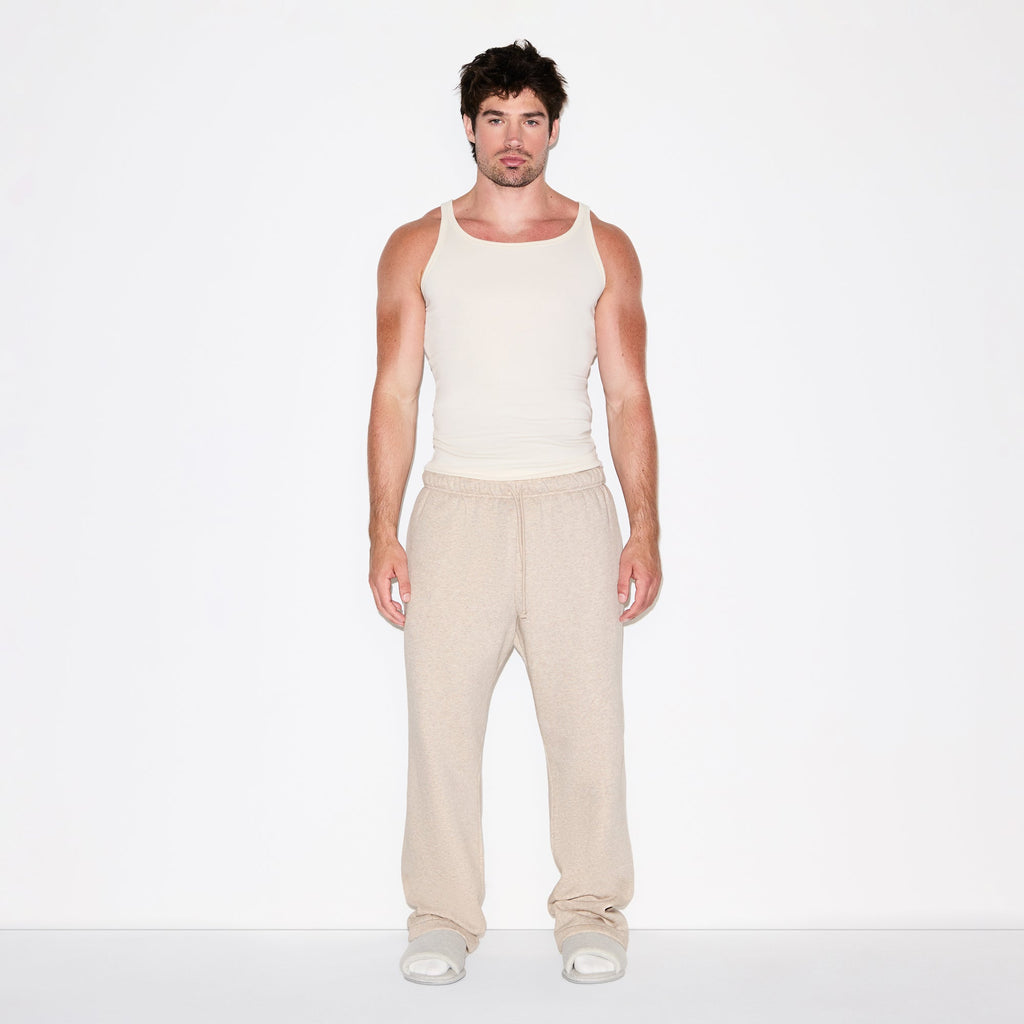 FLEECE LOUNGE MENS CLASSIC STRAIGHT LEG PANT | DESERT HEATHER
