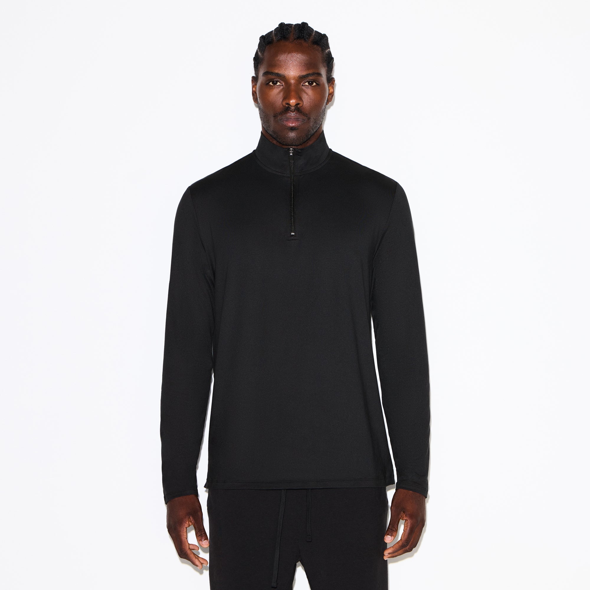 OUTDOOR JERSEY MENS QUARTER ZIP | ONYX