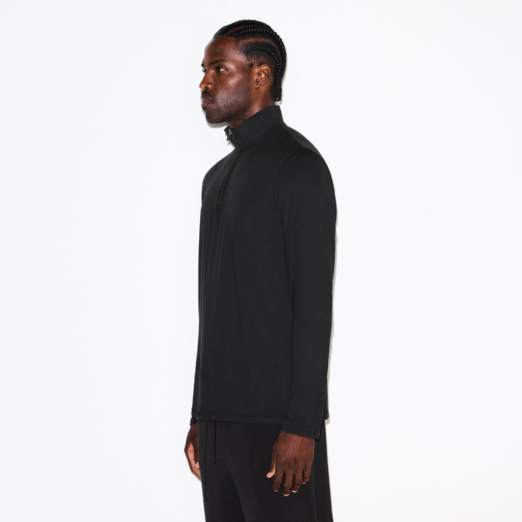 OUTDOOR JERSEY MENS QUARTER ZIP | ONYX