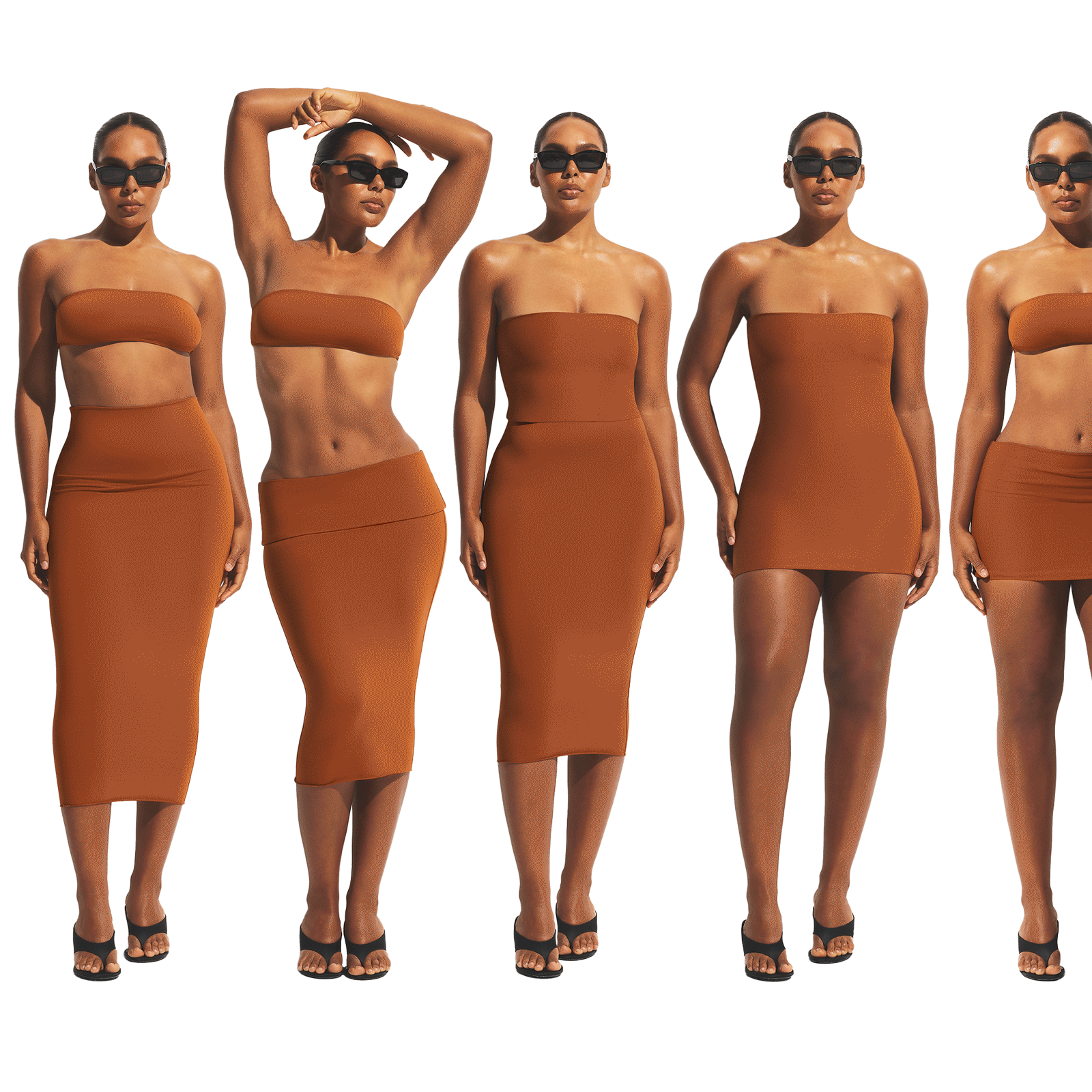 ICONIC SWIM CONVERTIBLE TUBE DRESS | BRONZE