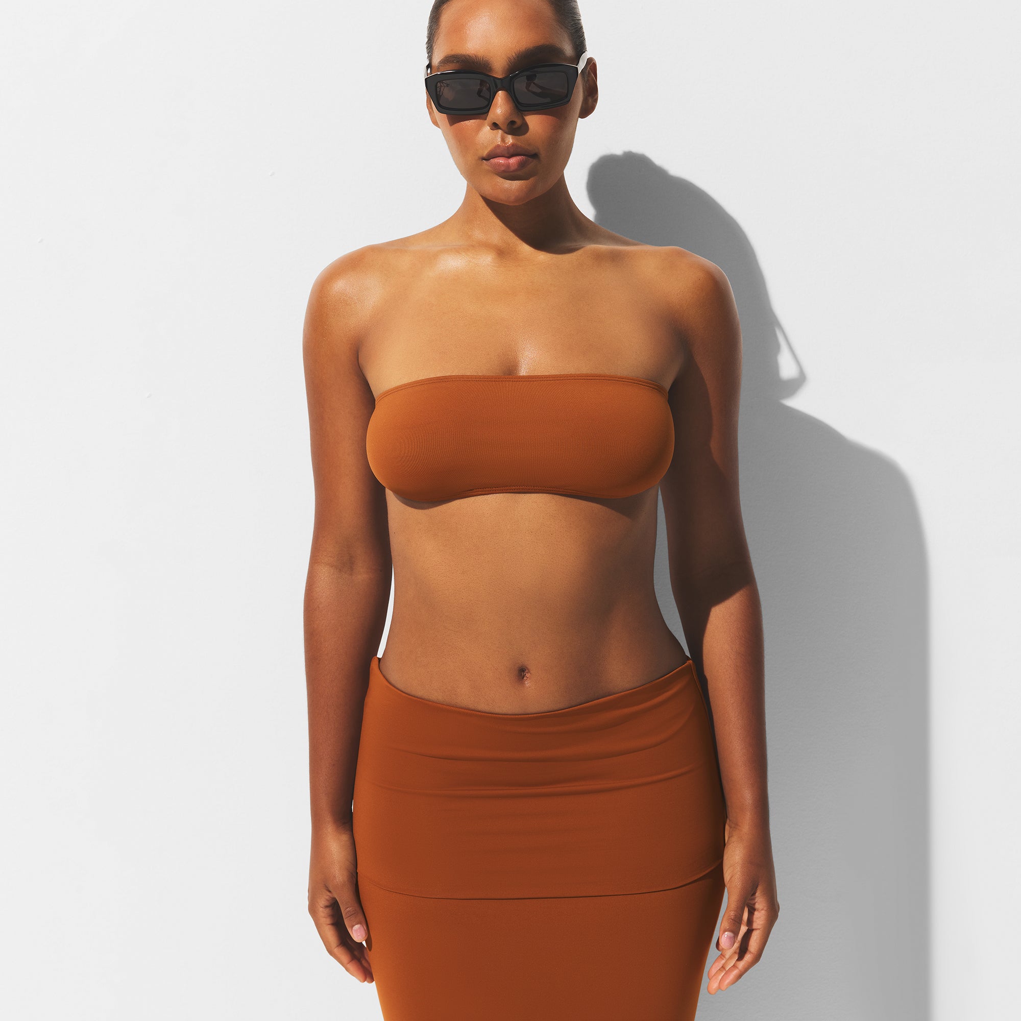 ICONIC SWIM CONVERTIBLE TUBE DRESS | BRONZE