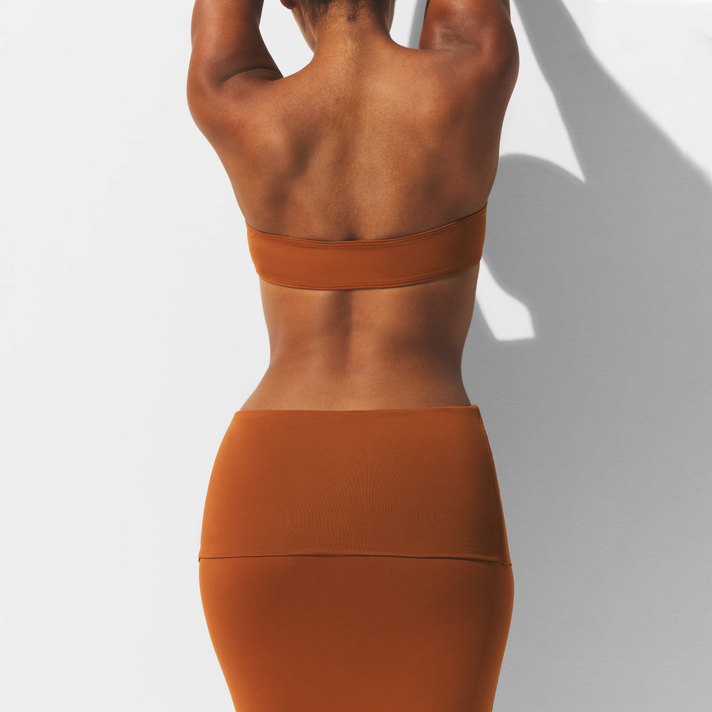 ICONIC SWIM CONVERTIBLE TUBE DRESS | BRONZE