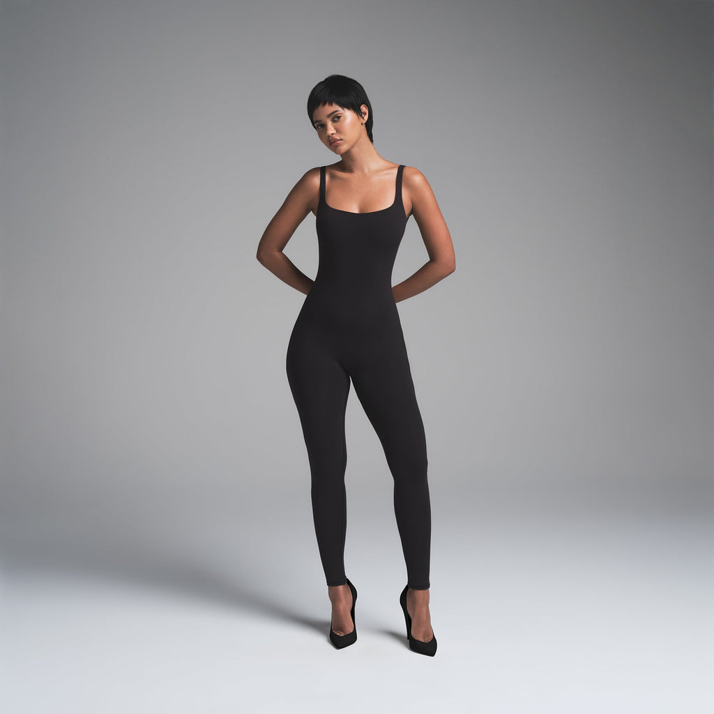 FITS EVERYBODY SQUARE NECK LOW BACK CATSUIT | ONYX