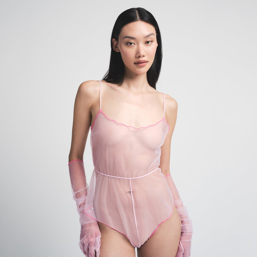 TULLE TEDDY | CHERRY BLOSSOM CONTRAST